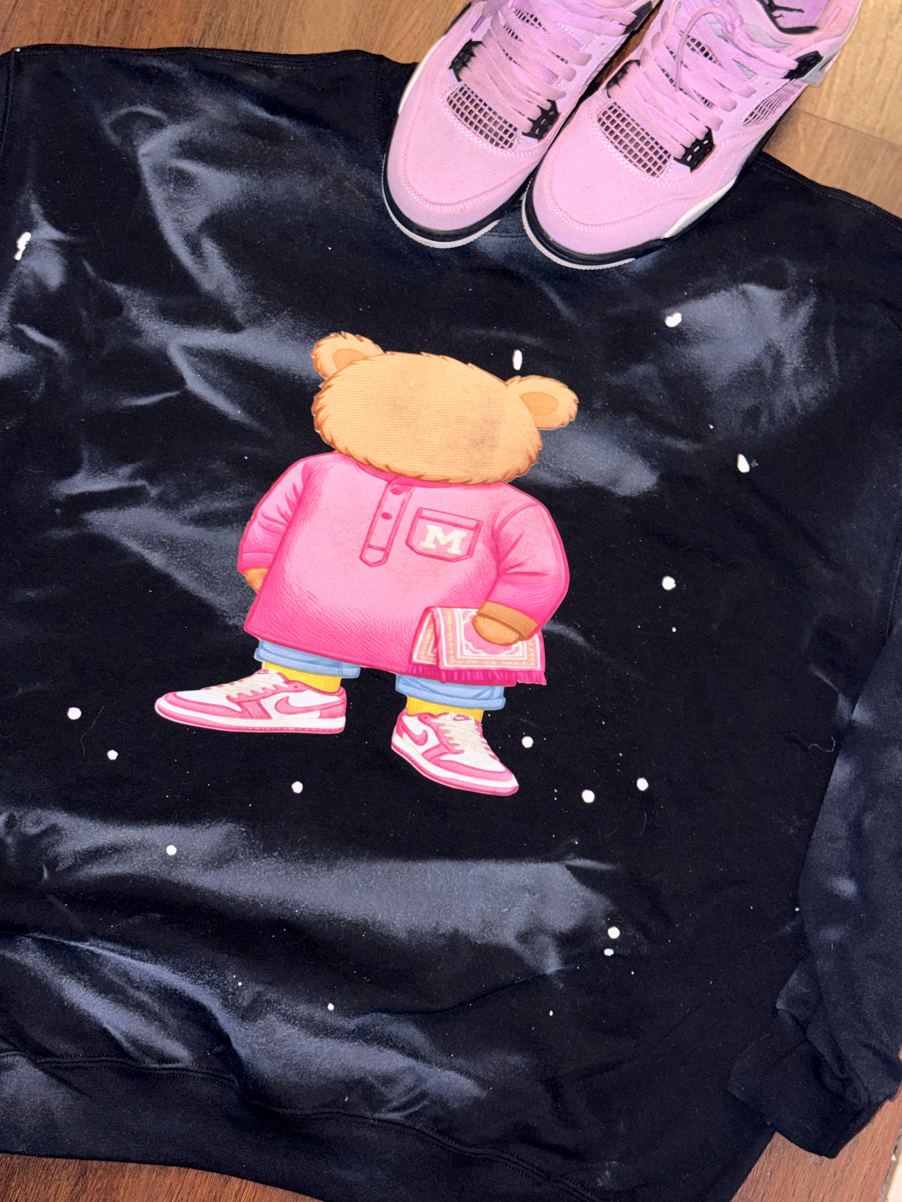 Black painted sweatshirt