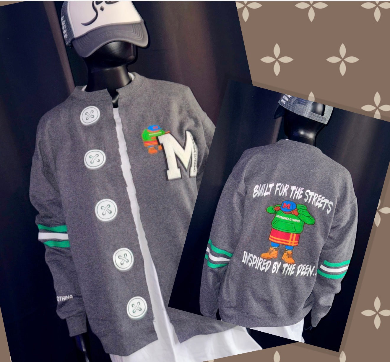 Men’s sweatshirt cardigan