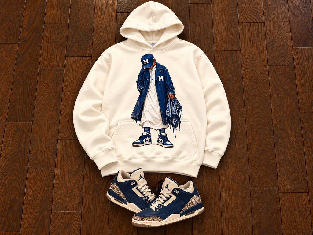 Pea coat hoodie