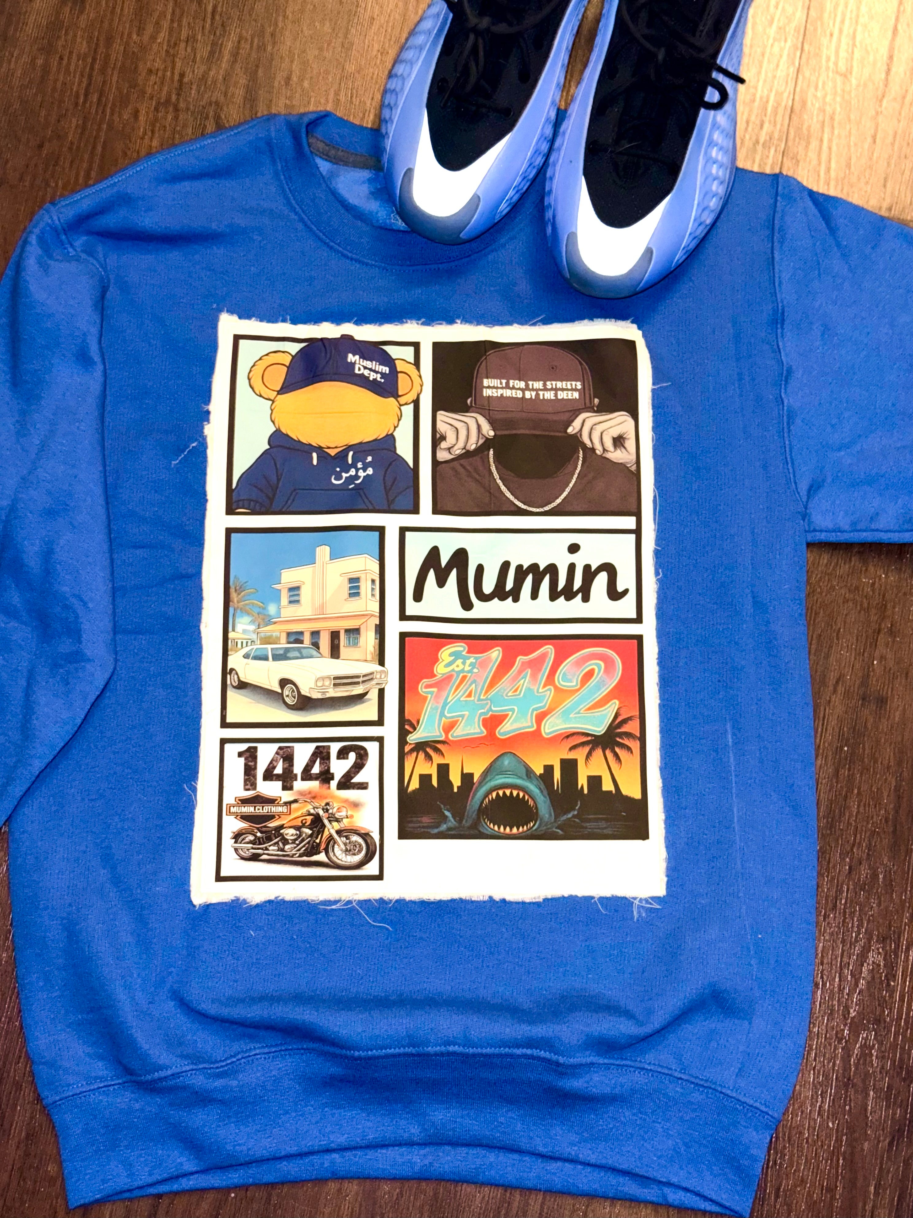 Patched sweatshirt