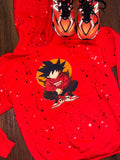 Red Muslim dept anime hoodie