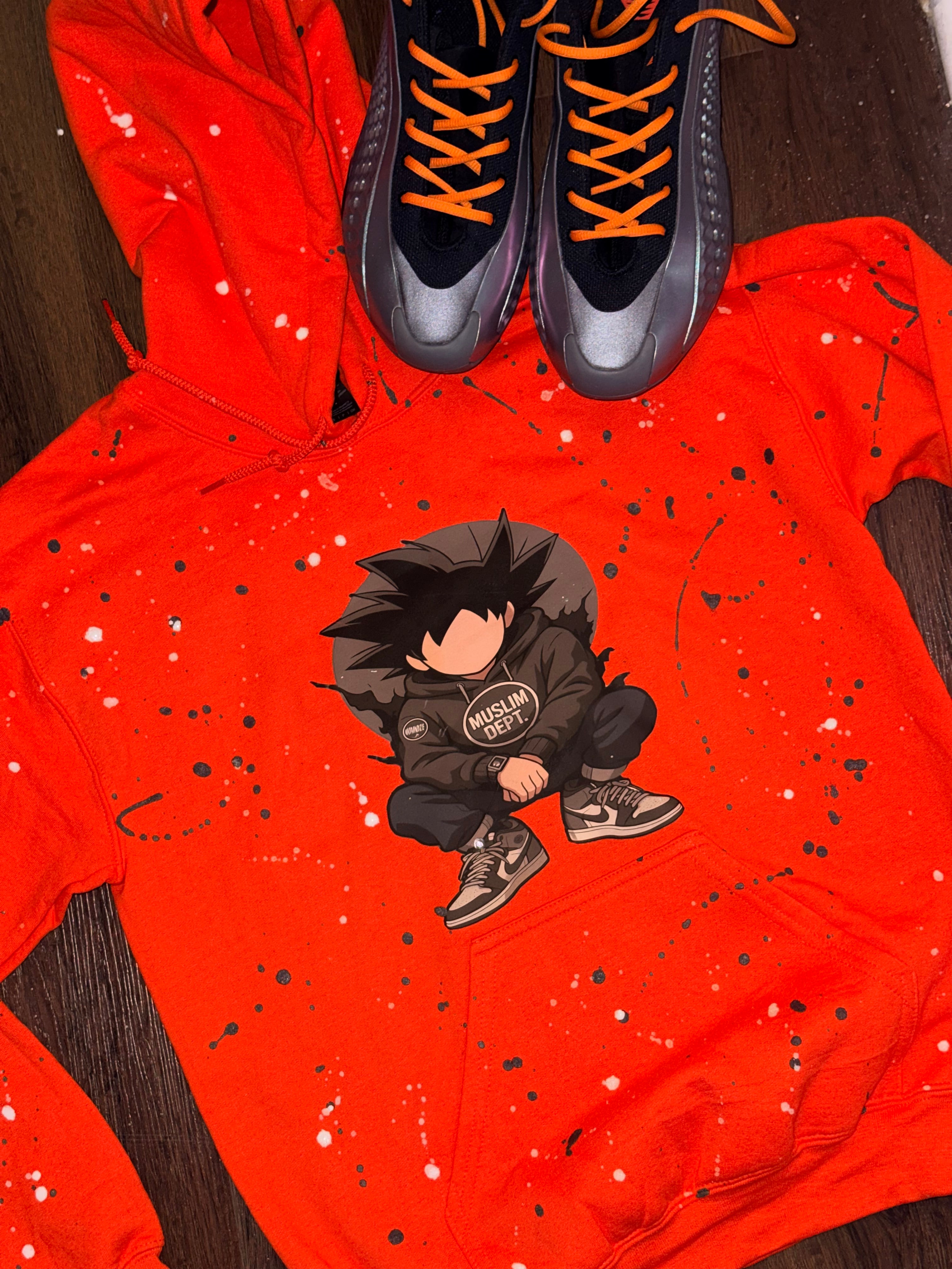 Orange Muslim dept hoodie