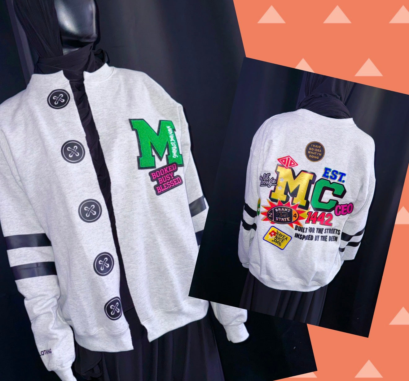 Women’s sweatshirt cardigan