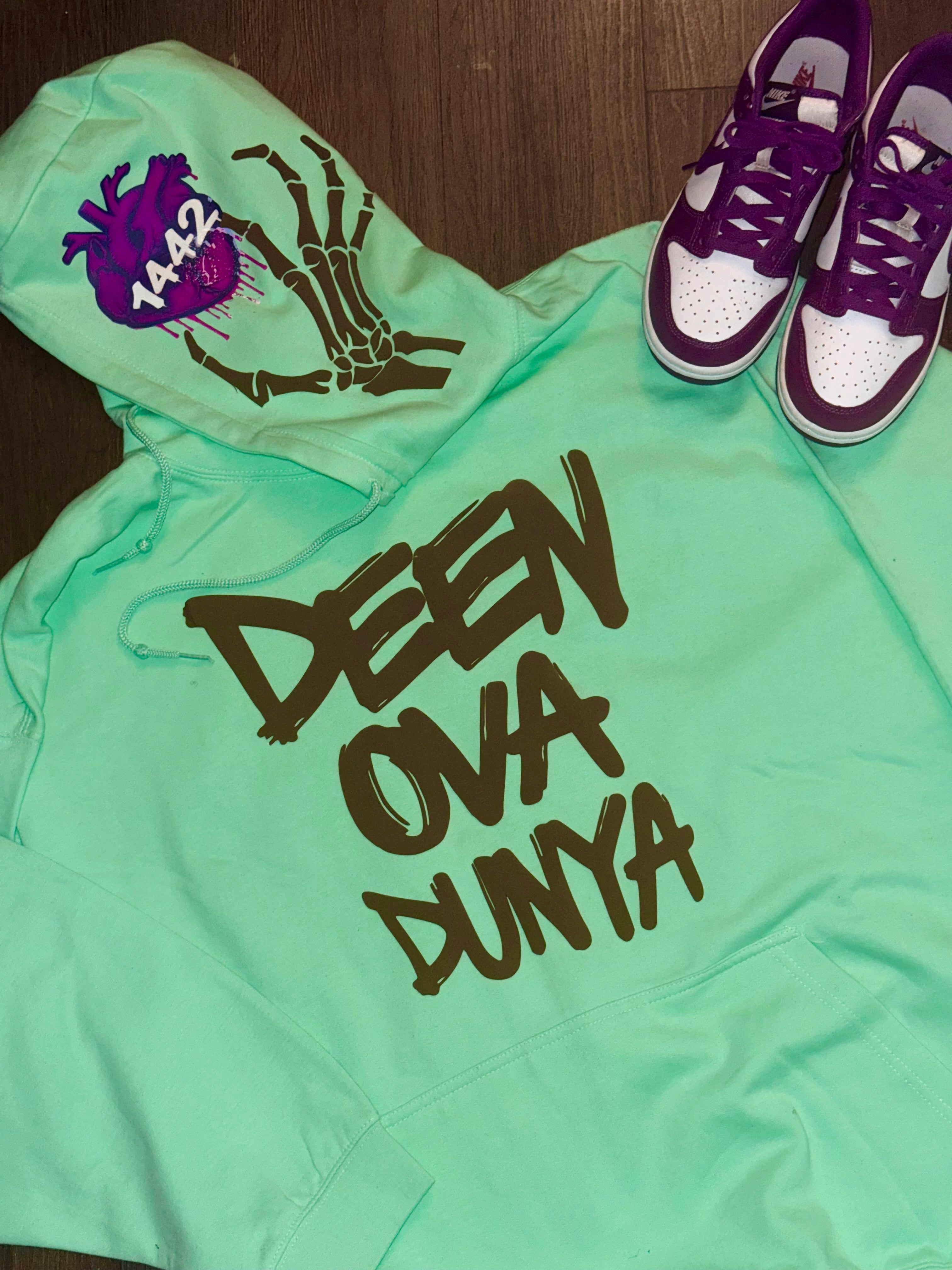 Mint deen or dunya hoodie