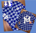 Blue logo flannel
