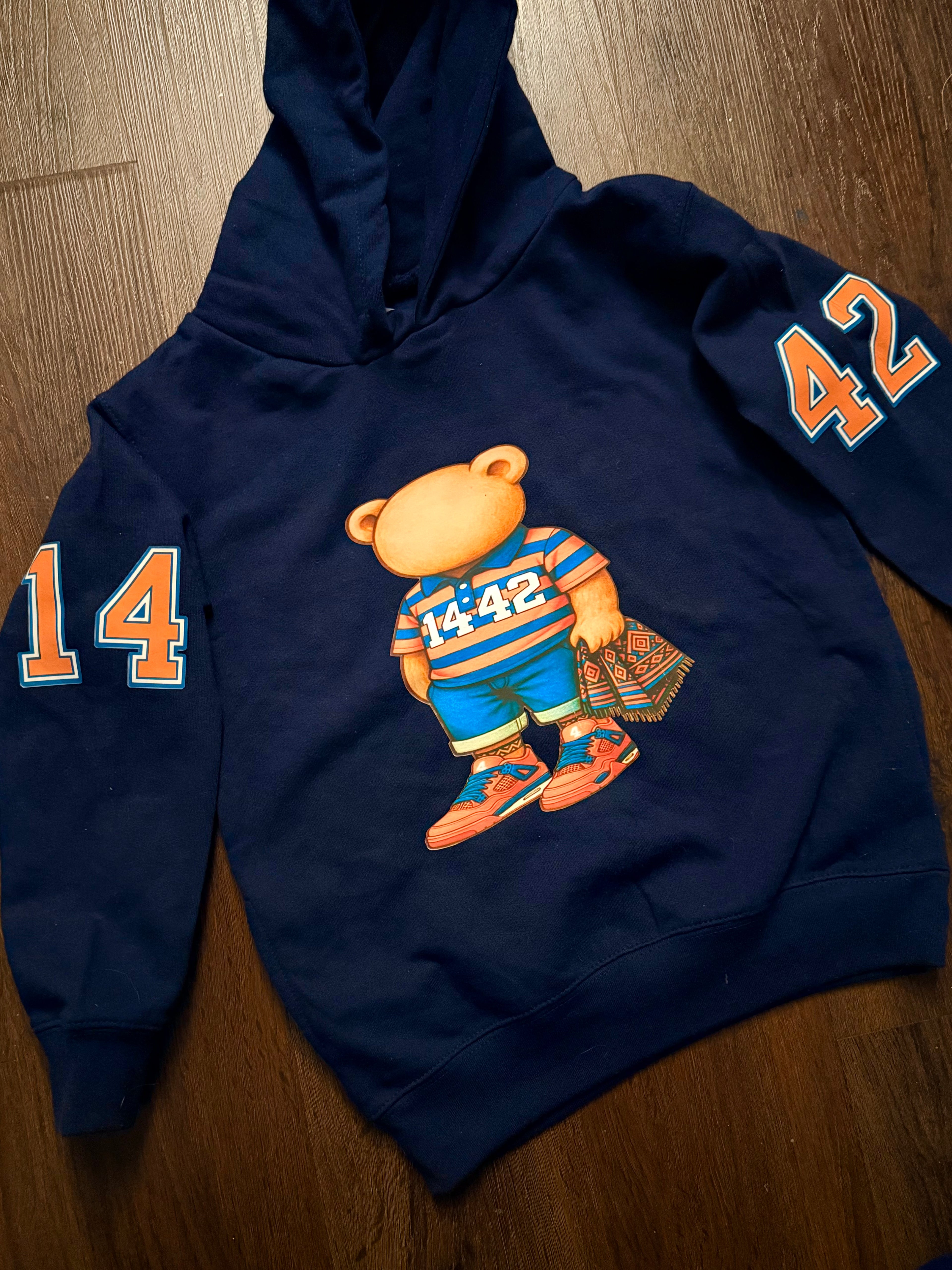 Kids teddy hoodie