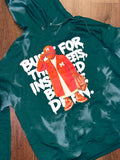 Spray painted hoodie