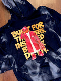 Spray painted hoodie
