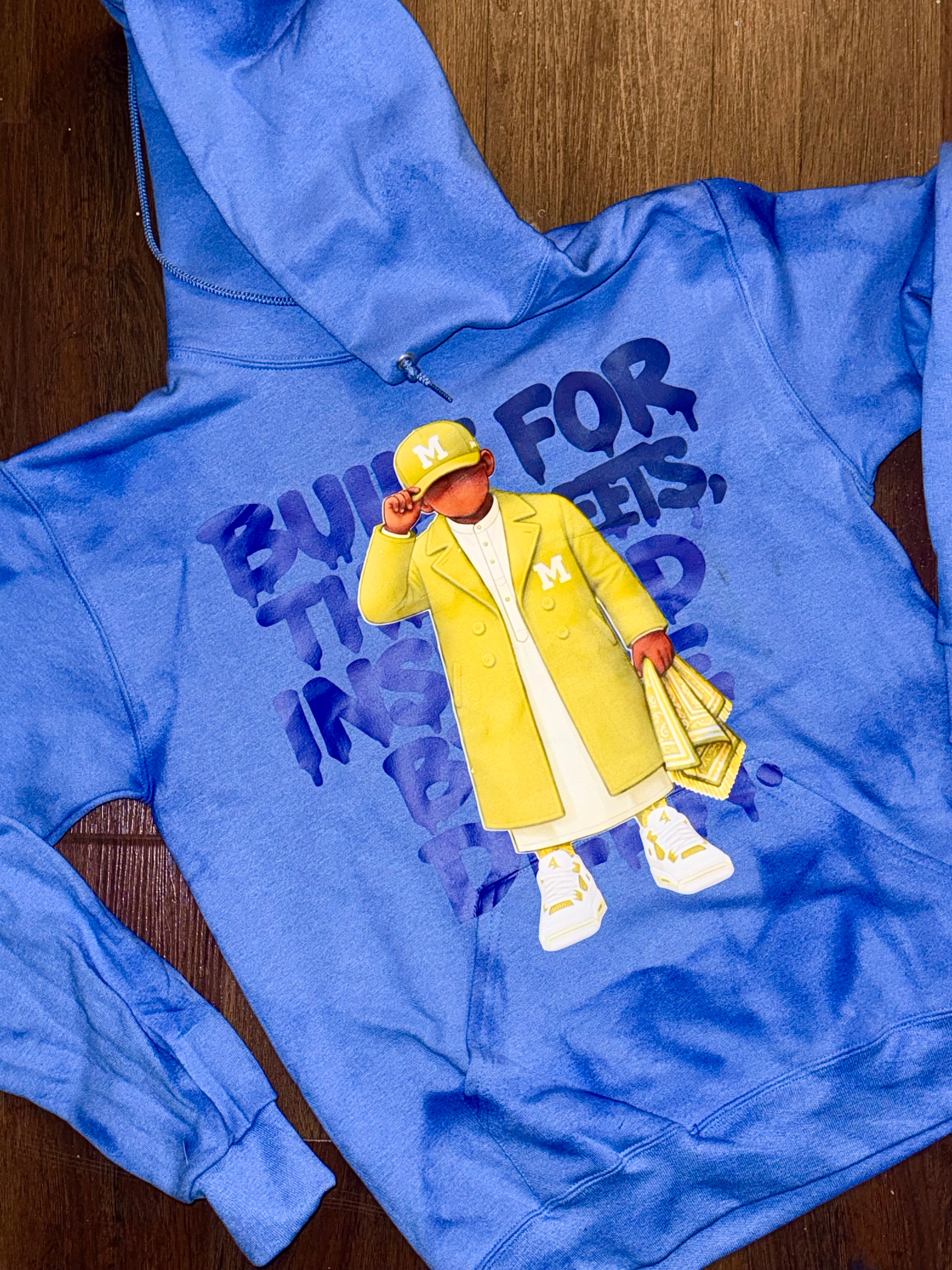 Pea coat brother hoodie