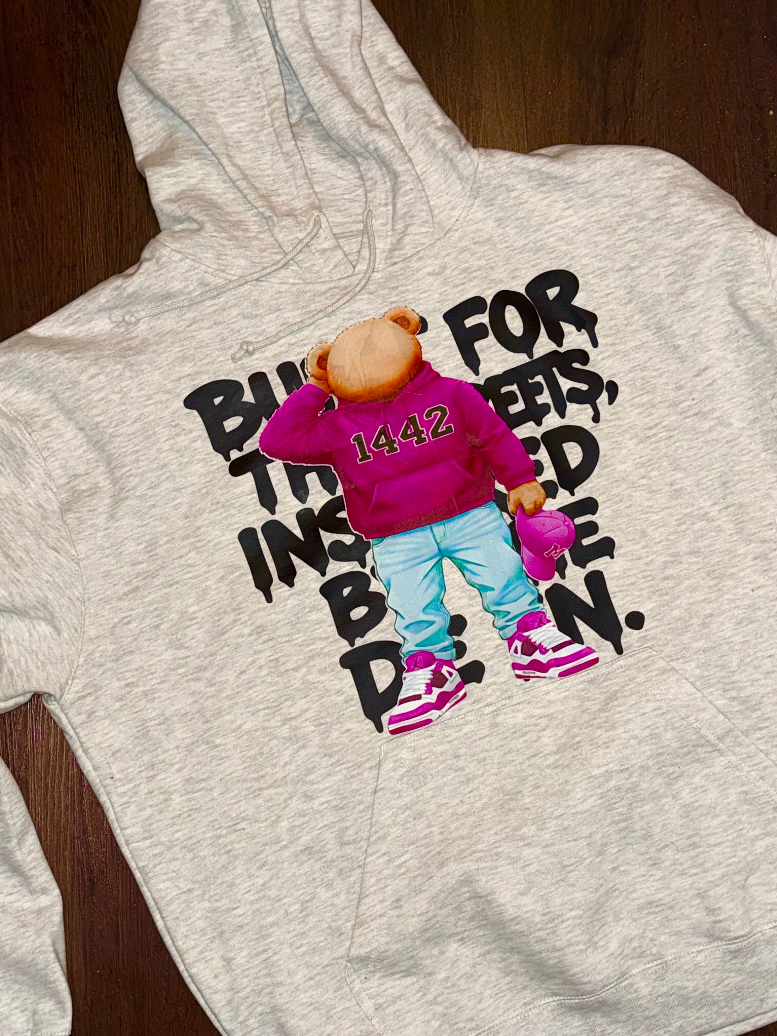 Teddy bear logo hoodie