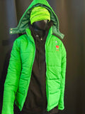 Green puffer Mumin coat
