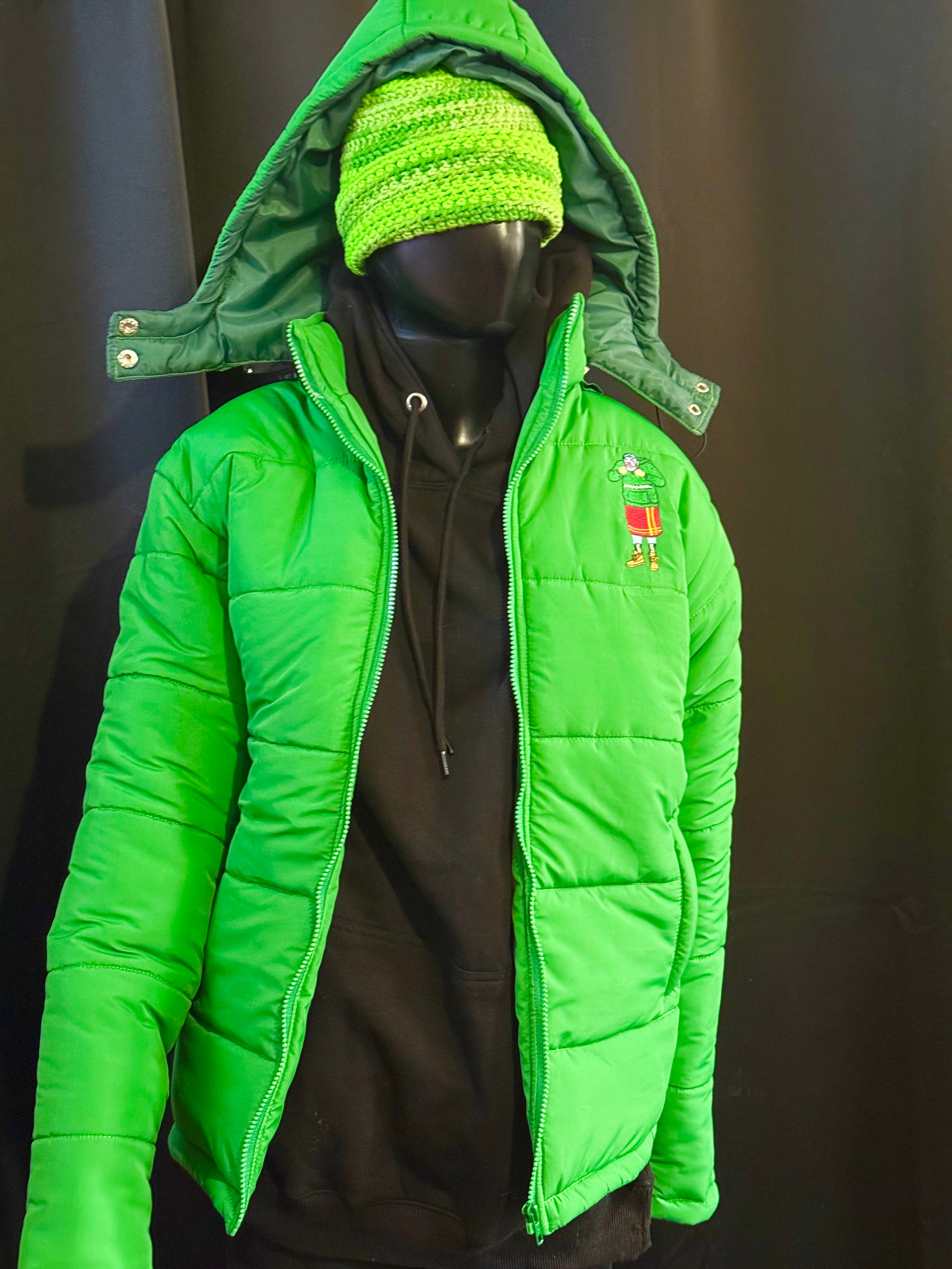 Green puffer Mumin coat