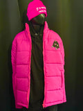 Pink Muslimah puffer coat