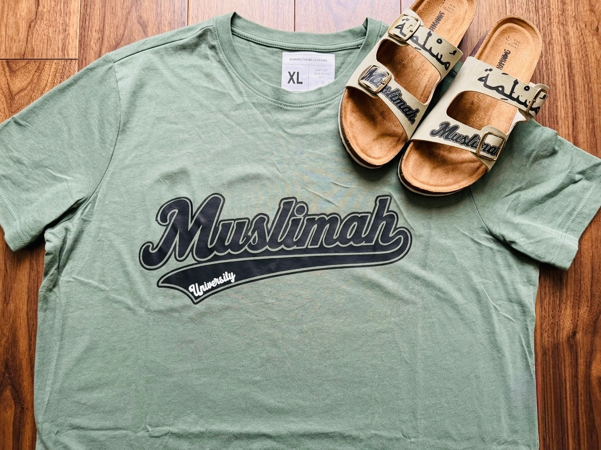 Muslimah two strapped slides