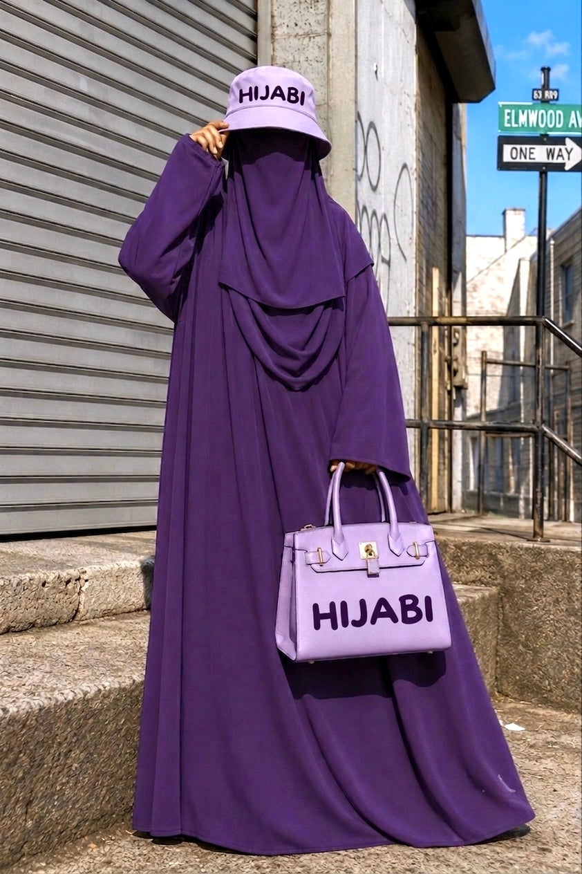 Lavender hijabi crossbody bag