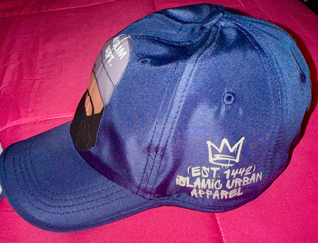 Blue nylon cap