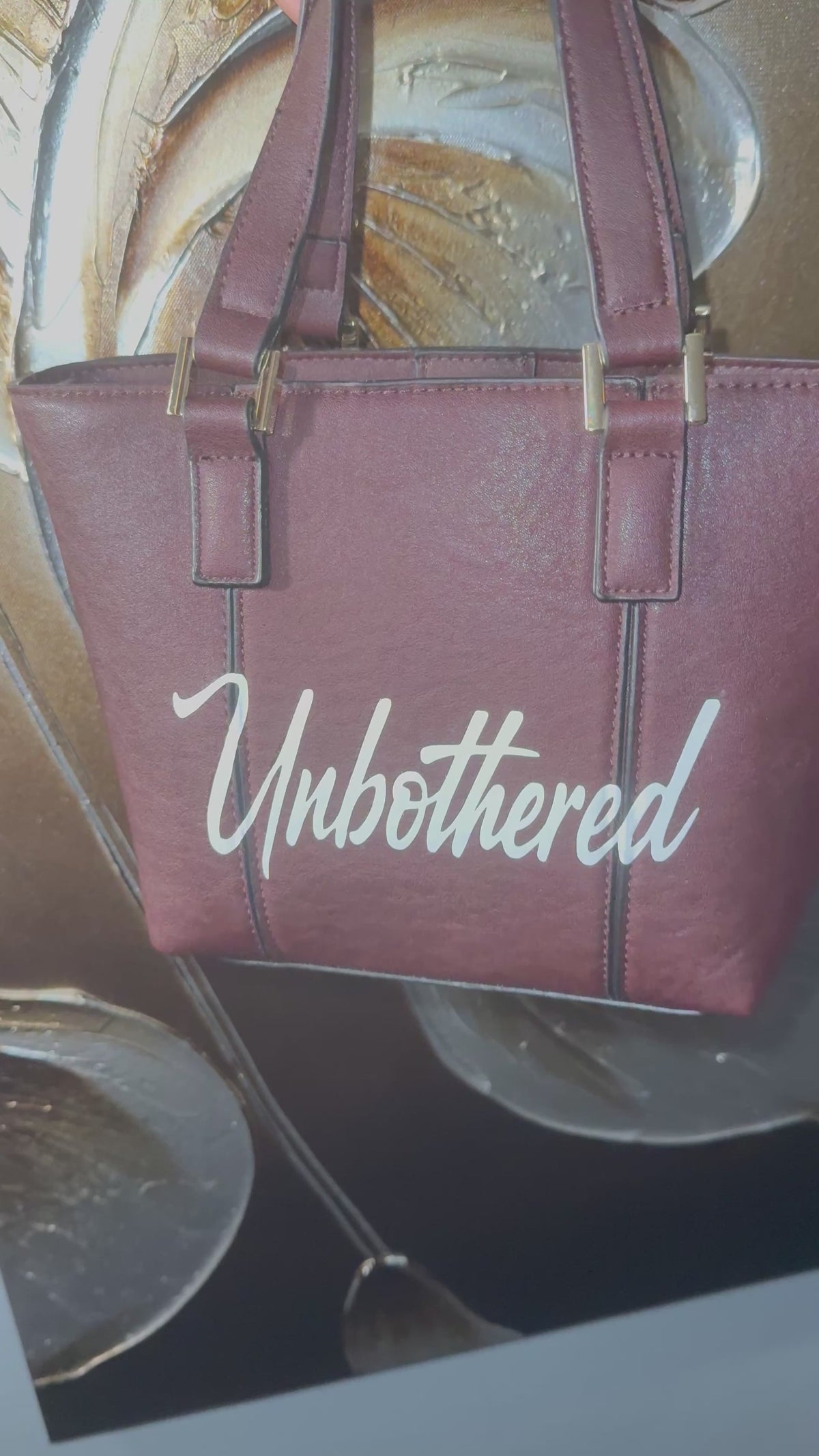 BERRY COLORED UNBOTHERED HAND BAG